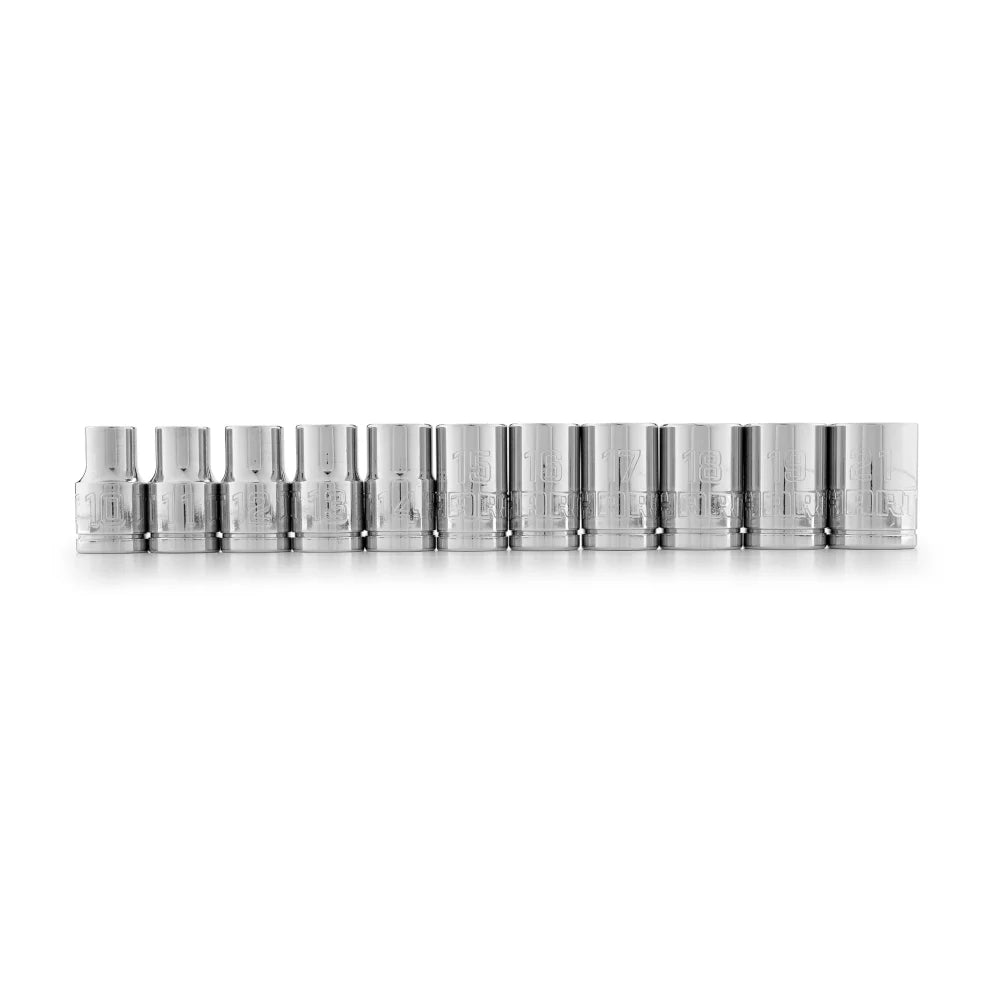 11-Piece 1/2 Standard Socket Set Metric Sockets S905