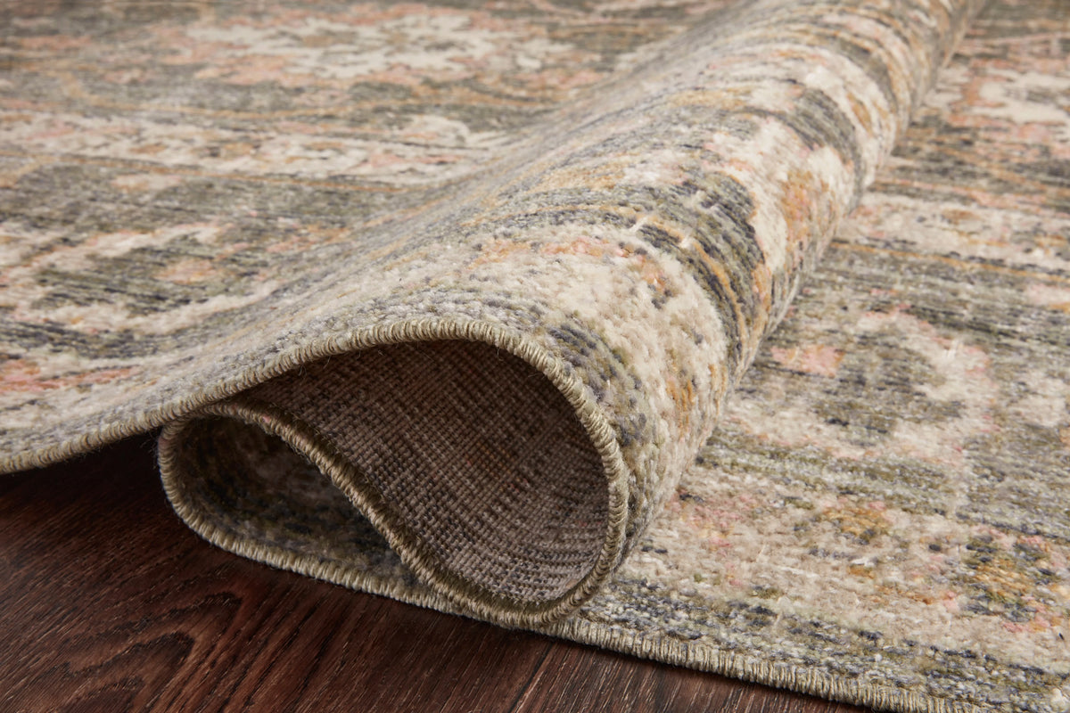 Sage/Blush 2'-7" x 8'-0" Area Rug S4423