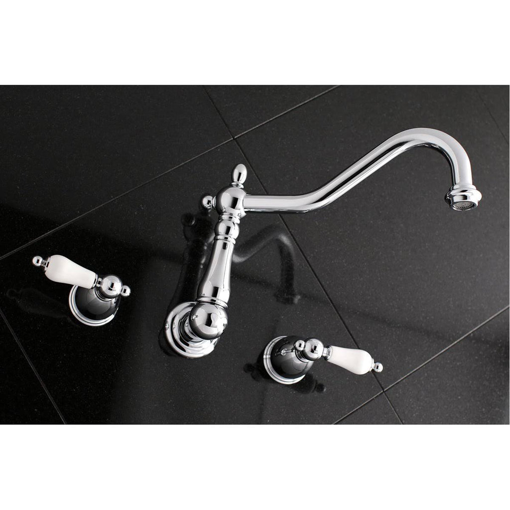 Polished Nickel Wall Mount Tub Filler W424