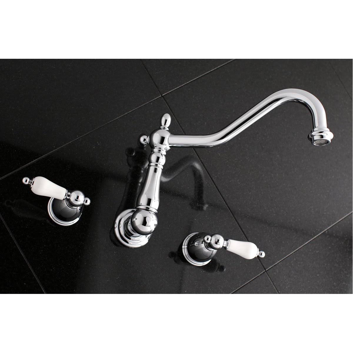 Polished Nickel Wall Mount Tub Filler W424
