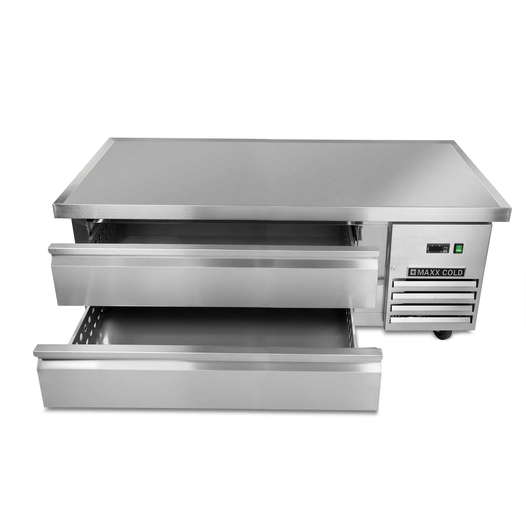 Two-Drawer Refrigerated Chef Base, 62"W, 8.8 cu. ft., Stainless Steel N60911