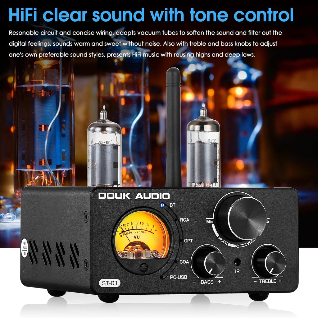200W HiFi Bluetooth Vacuum Tube Amplifier J5579