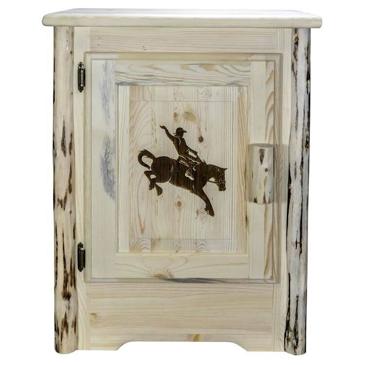 Accent Cabinet with Laser Engraved Design R452