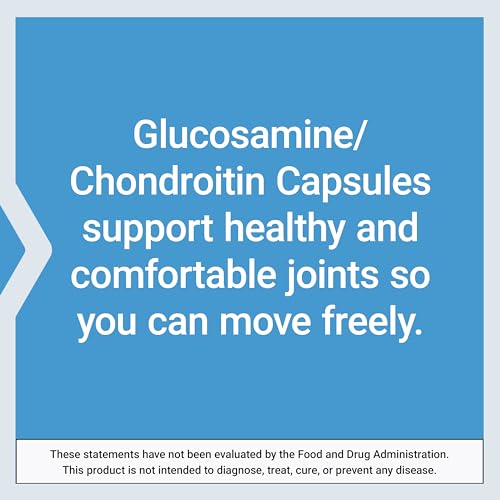 Glucosamine/Chondroitin Capsules, non-GMO, gluten-free, 100 capsules M942448