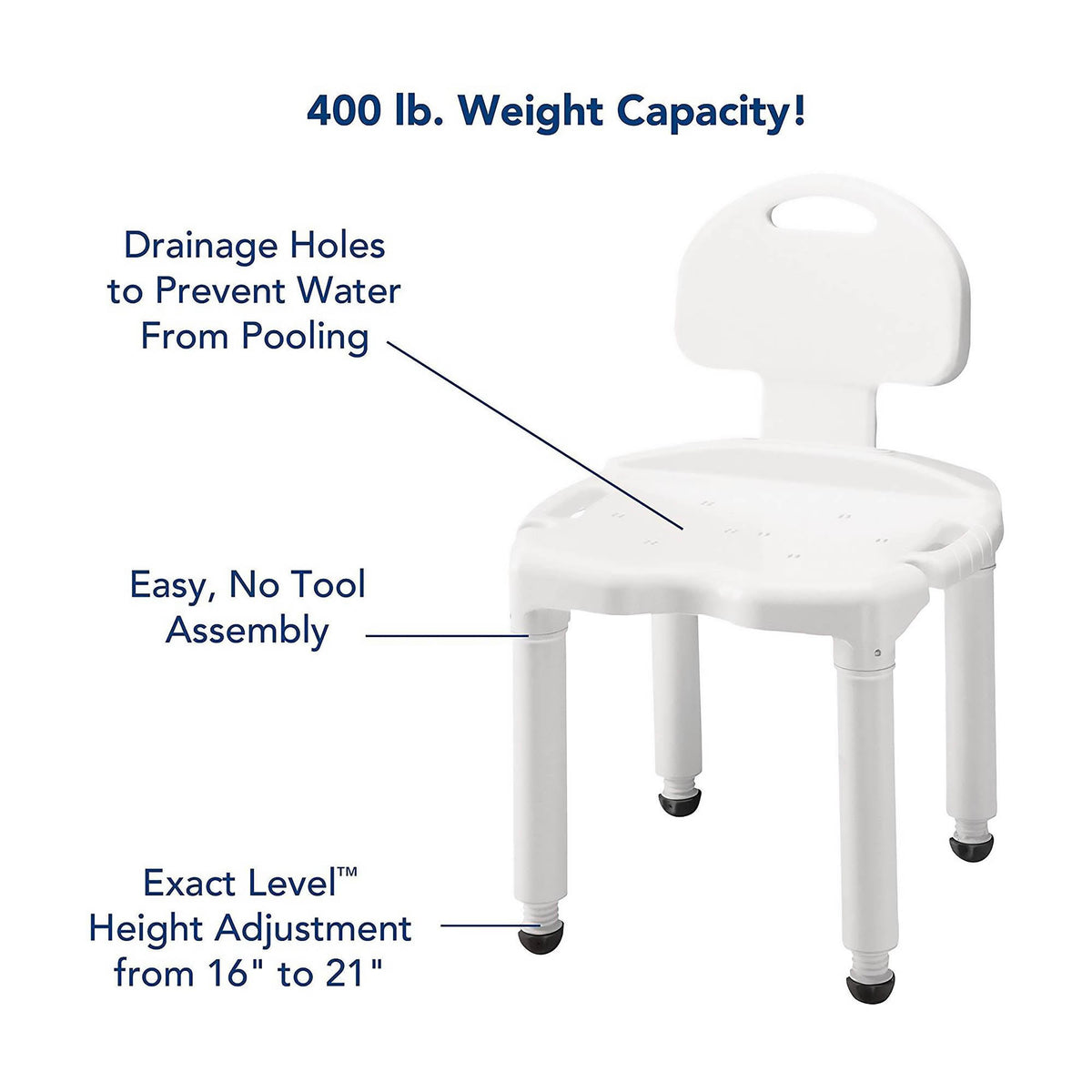 Universal Bath Seat with Back U308