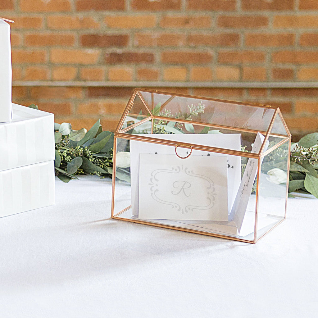 Personalized Glass Terrarium Gift Card Holder U9216