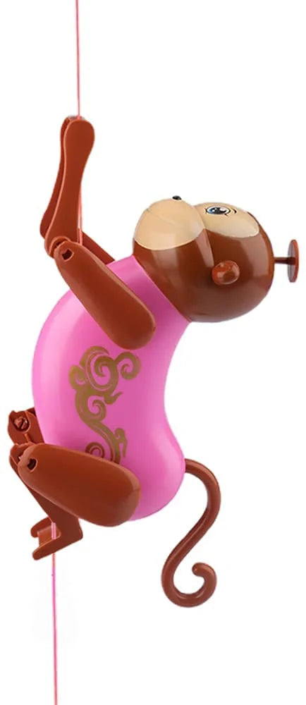 Pink Pull String Monkey Toy L748