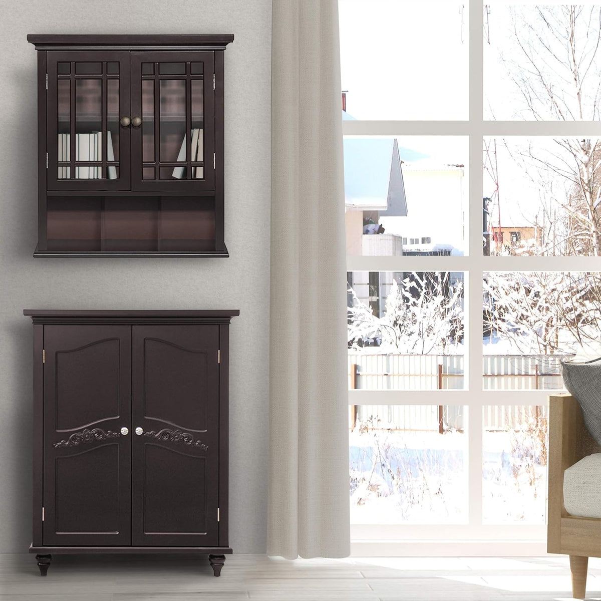 Wall Cabinet with 2-Door and Shelf X8111