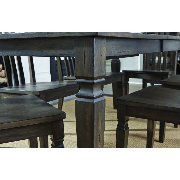 Dark Gray Leg Table with Butterfly Leaf N6366