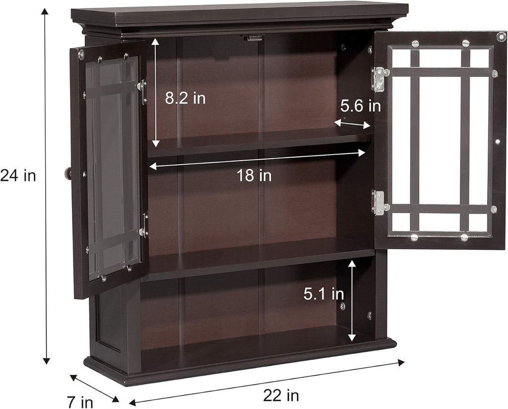 Wall Cabinet with 2-Door and Shelf X8111