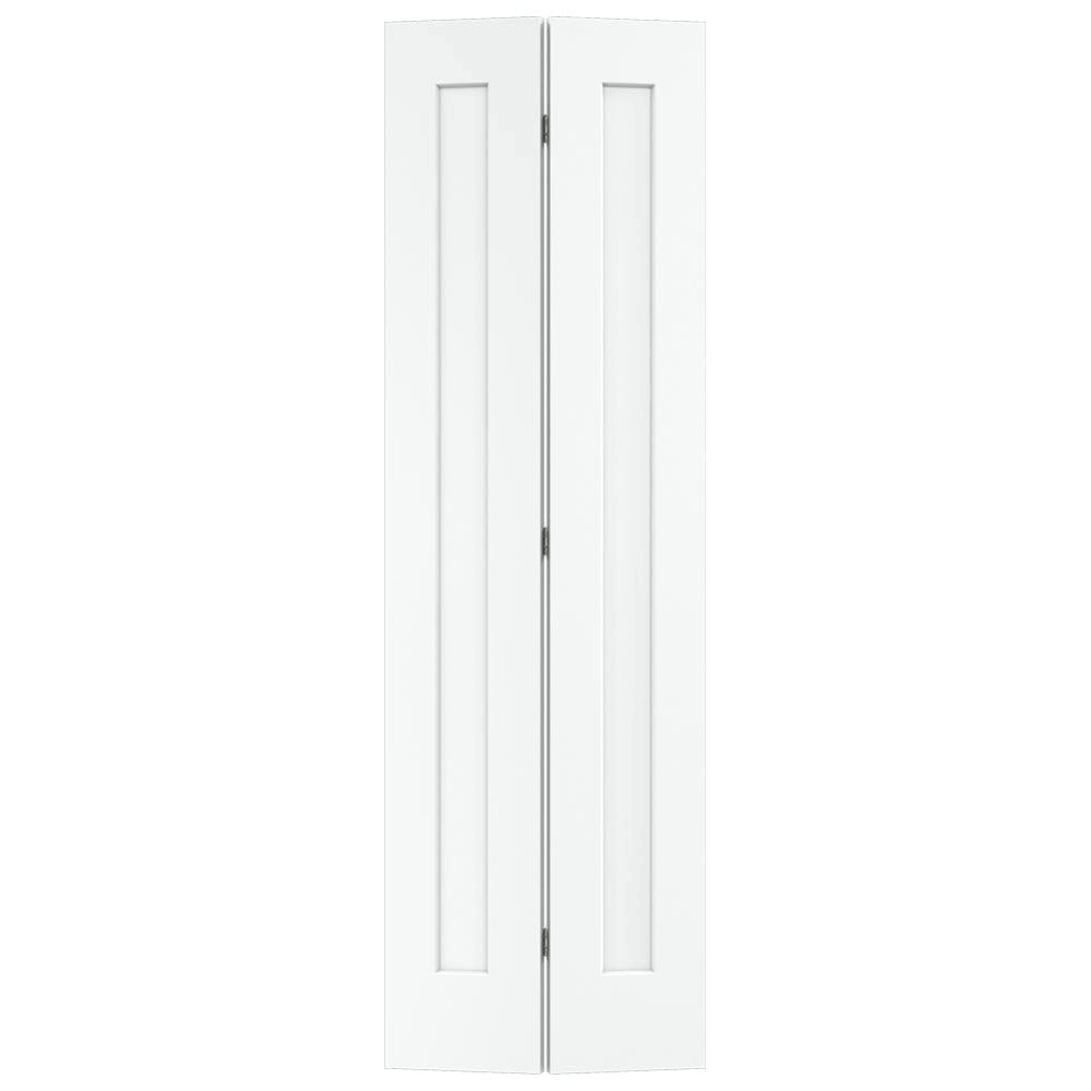 24 in. x 80 in. White Painted Composite MDF Closet Bi-Fold Door U11033