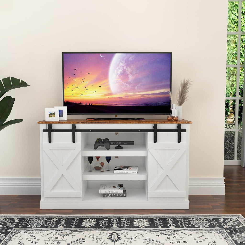Dark Brown Wood Grain TV Stand S7628