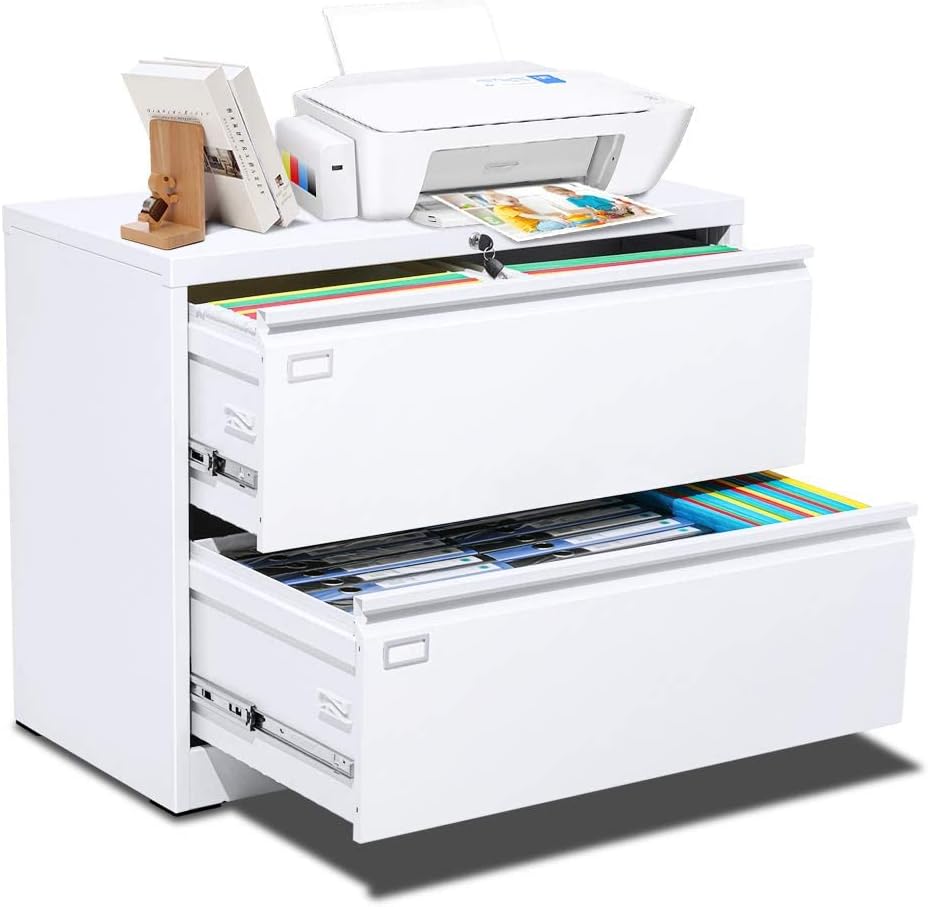 4 Drawer Locking Metal Lateral File Cabinet Q74040