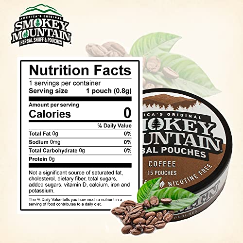 Nicotine-Free Tobacco-Free 5 Cans 15 Energy Pouches Per Can L870