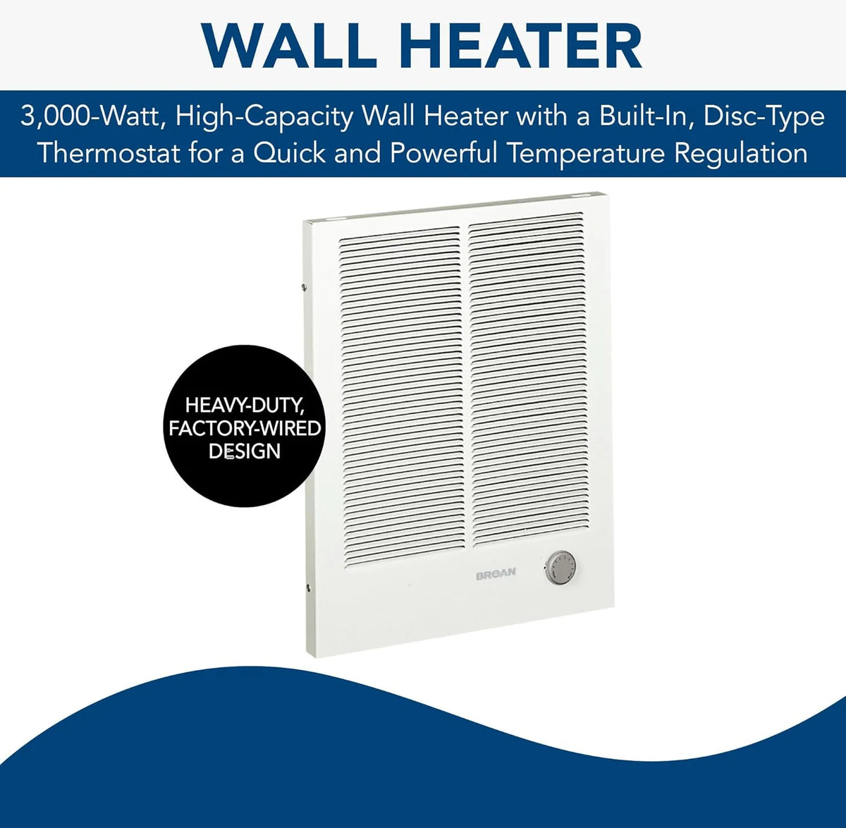 White Wall Heater I804