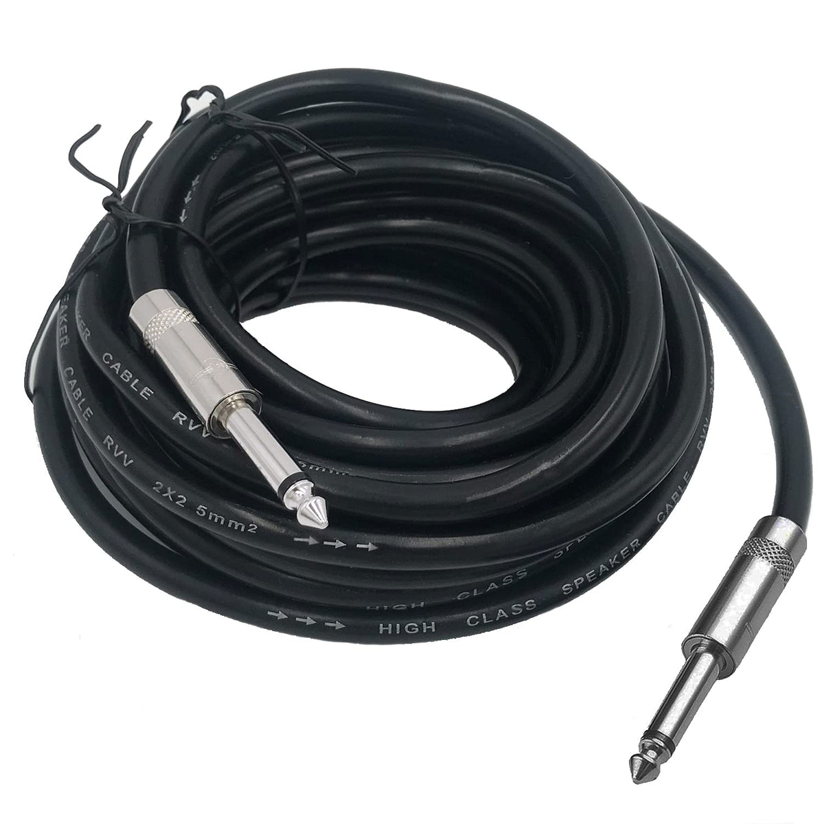 2 Pack 50ft 1/4 Inch to 1/4 Inch Male Speaker Cable R3554