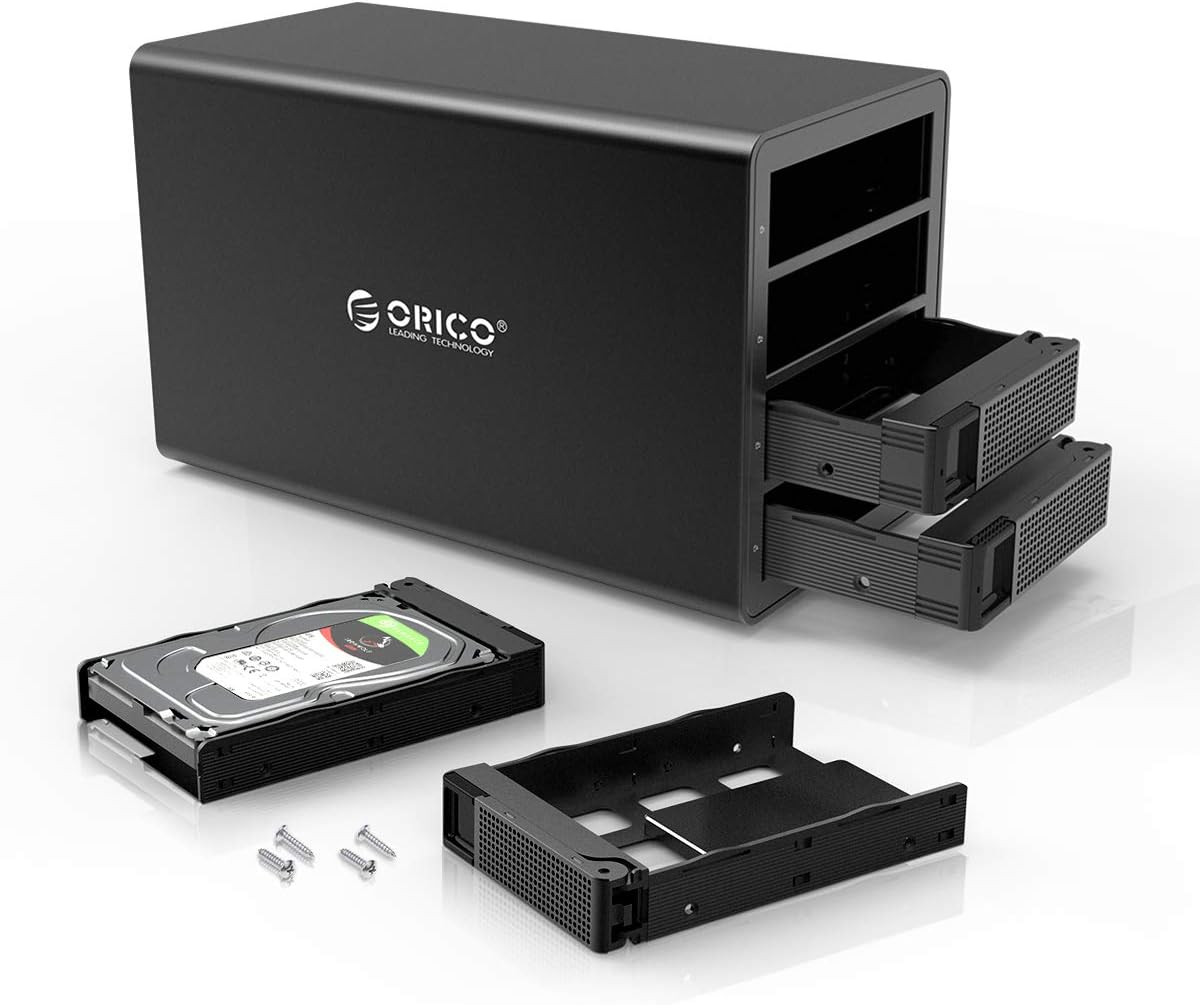 4 Bay HDD SSD Enclosure USB3.1 Gen2 10Gbps Type-C Aluminum Case D660