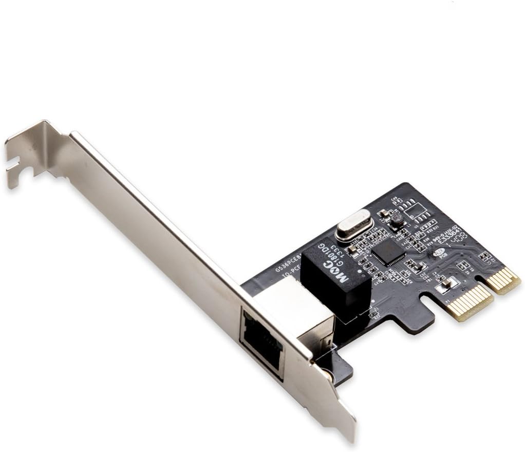 2 Port Gigabit Ethernet PCI-e x1 Network Interface Card Pack of 2 J4796