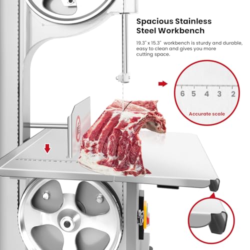 Stainless Steel Electric Meat Bone Saw with 6 Blades O487221