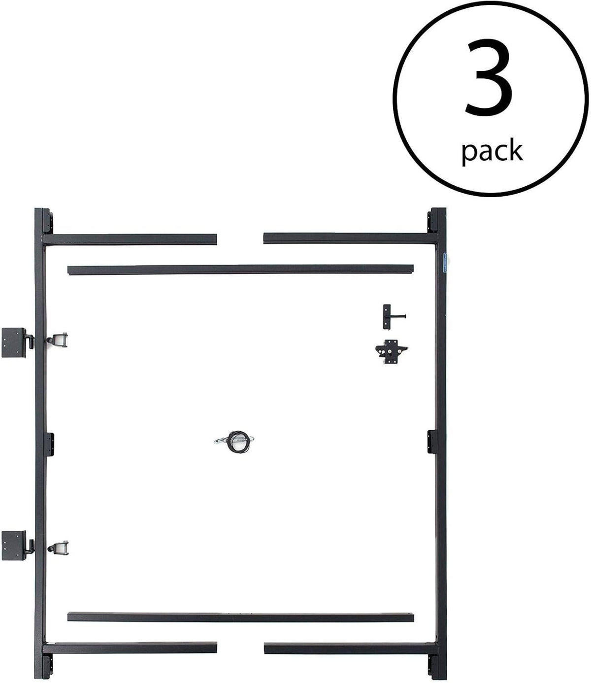 Steel Frame Gate Adjustable Building Kit, 60 to 96 Inches Wide and 6 Inches High, 3 Pack G255