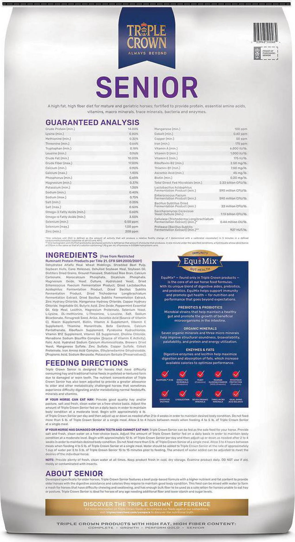 50 lb. Bag Horse Feed Z51546