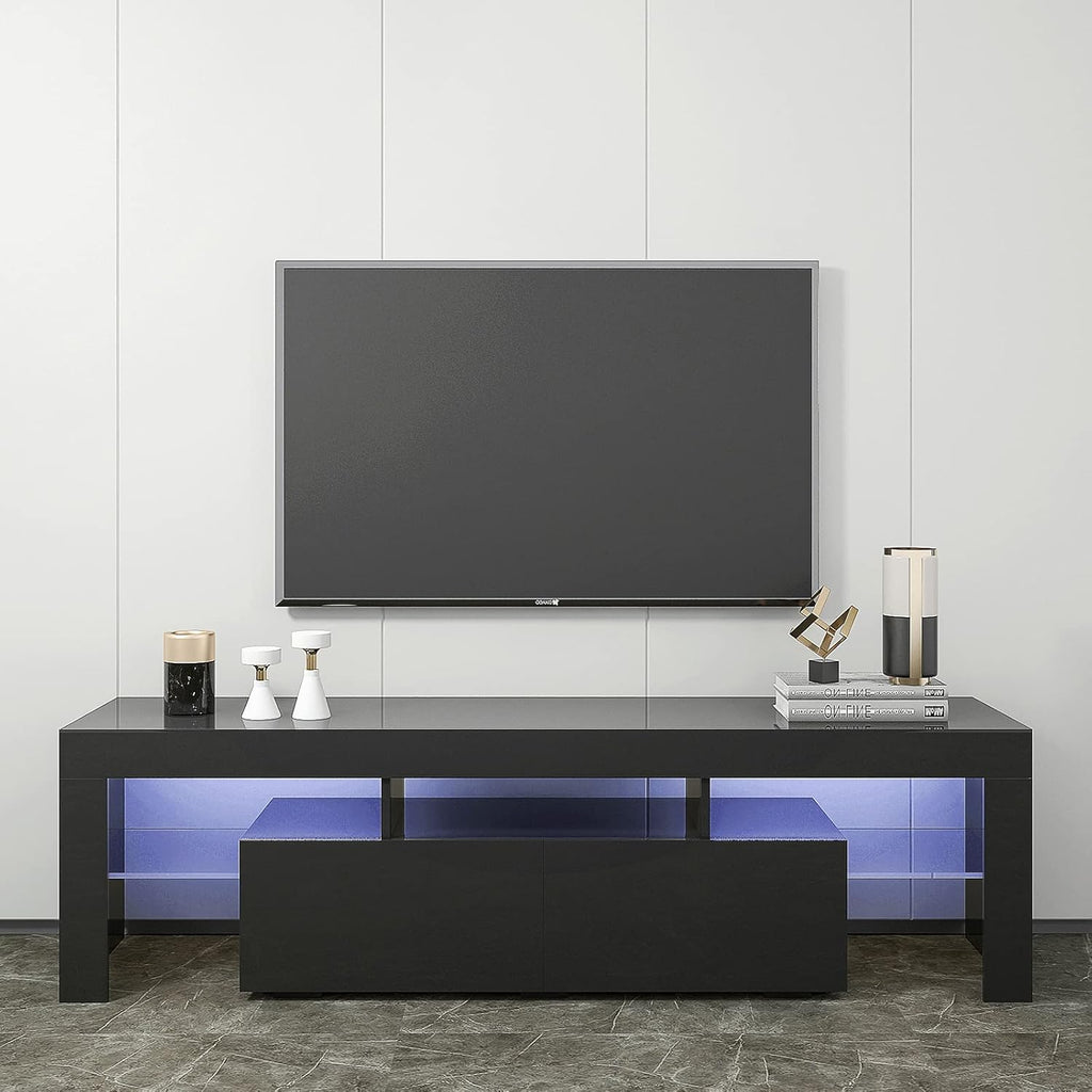 Dark Brown Wood Grain TV Stand S7628