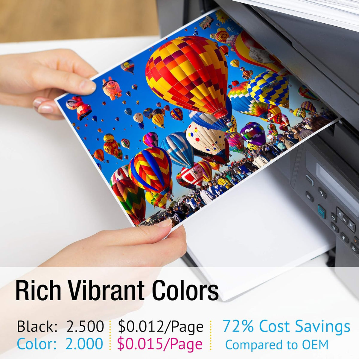 Compatible Black Cyan Yellow Magenta Toner Cartridge 5 Color Set E680394