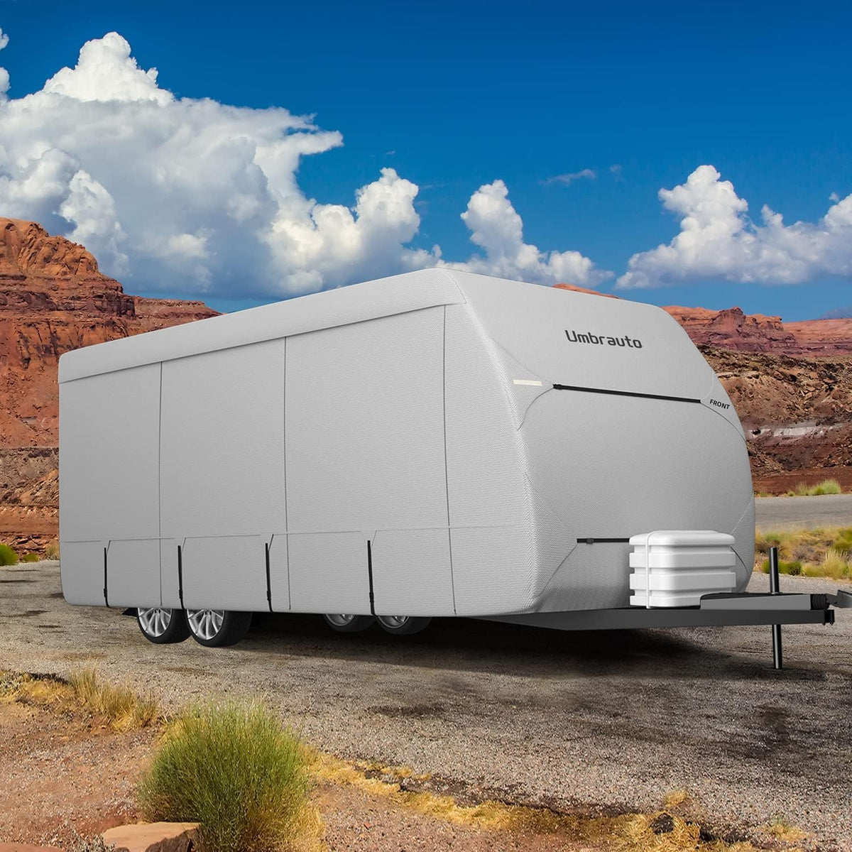 Waterproof Breathable Ripstop Travel Trailer RV Cover D47324
