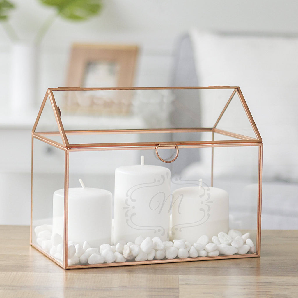Personalized Glass Terrarium Gift Card Holder U9216