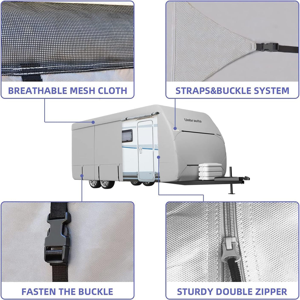 Waterproof Breathable Ripstop Travel Trailer RV Cover D47324