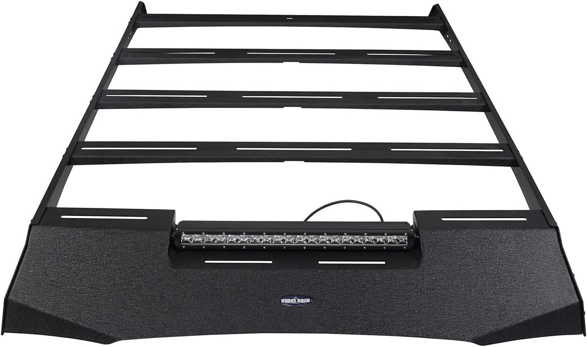 Roof Rack Basket Cargo Carrier with 100W LED Light Bar Z88667