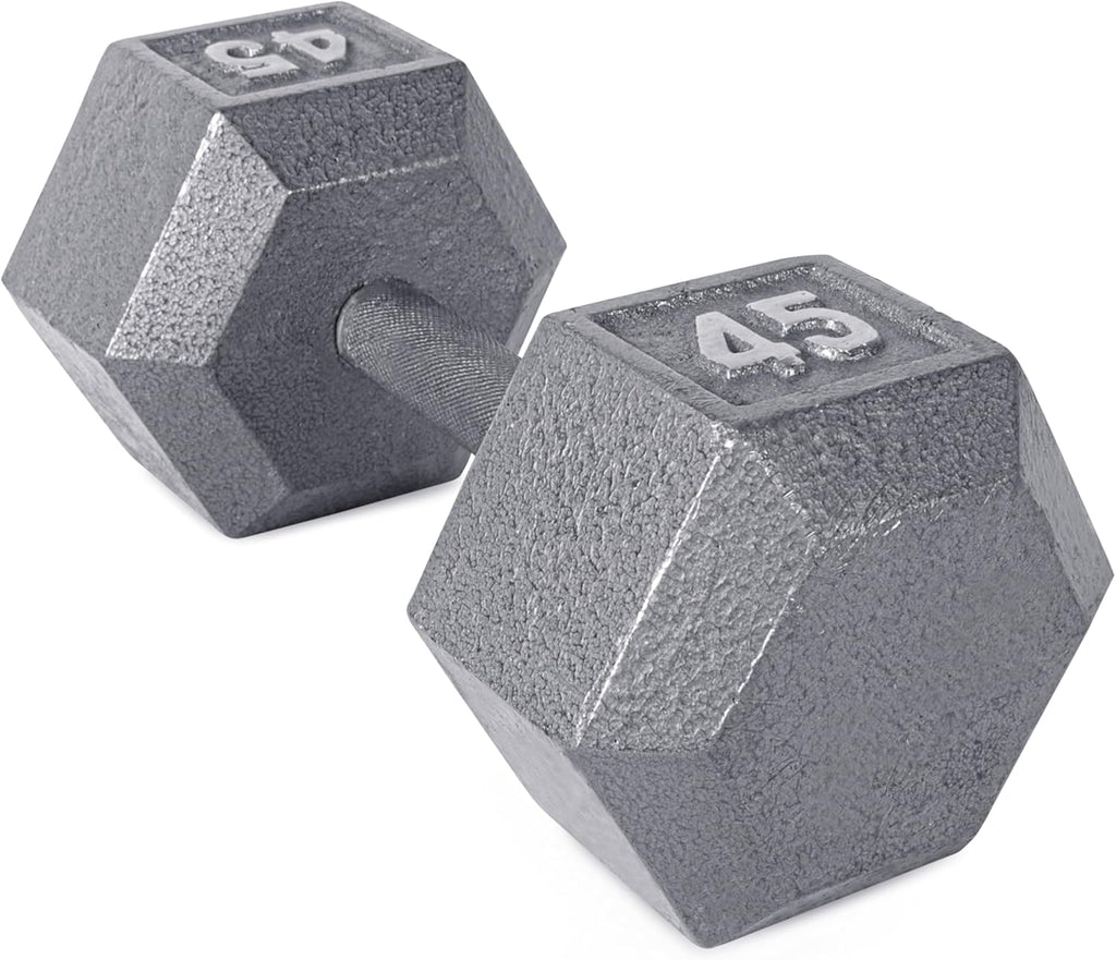 45 lb Cast Iron Hex Dumbbell O95865