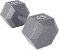 45 lb Cast Iron Hex Dumbbell O95865