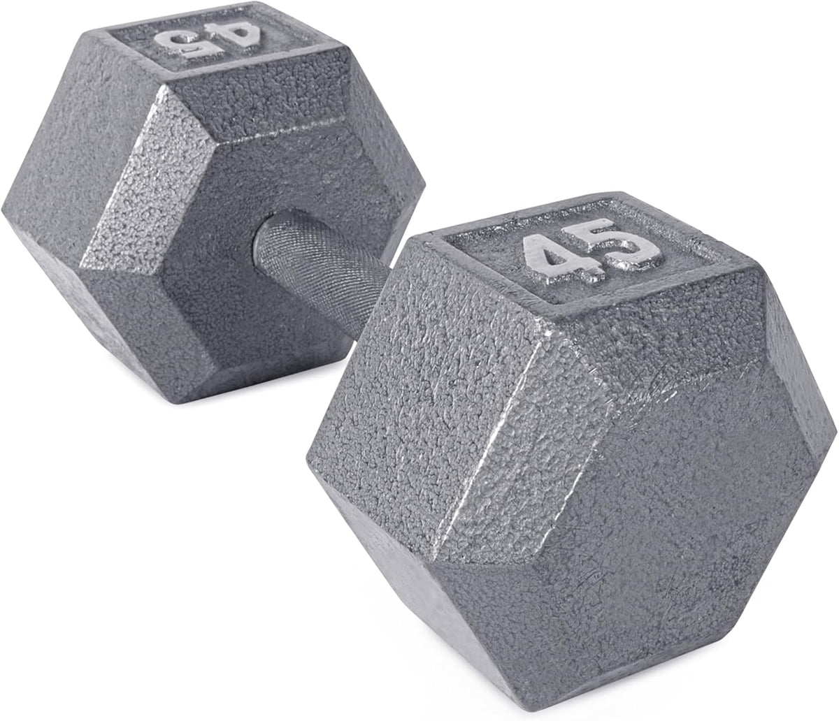 45 lb Cast Iron Hex Dumbbell O95865