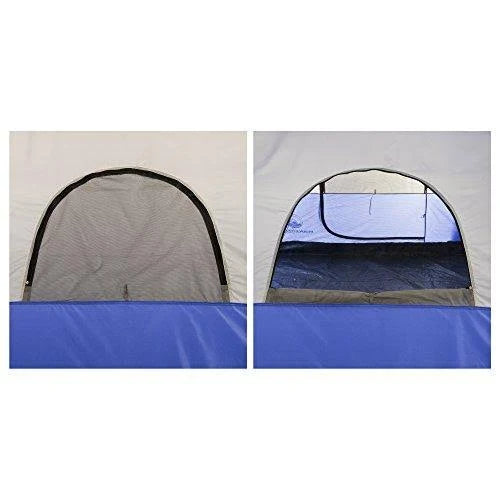 Water Resistant 6 Person Dome Tent with Carry Bag - Blue Z86848