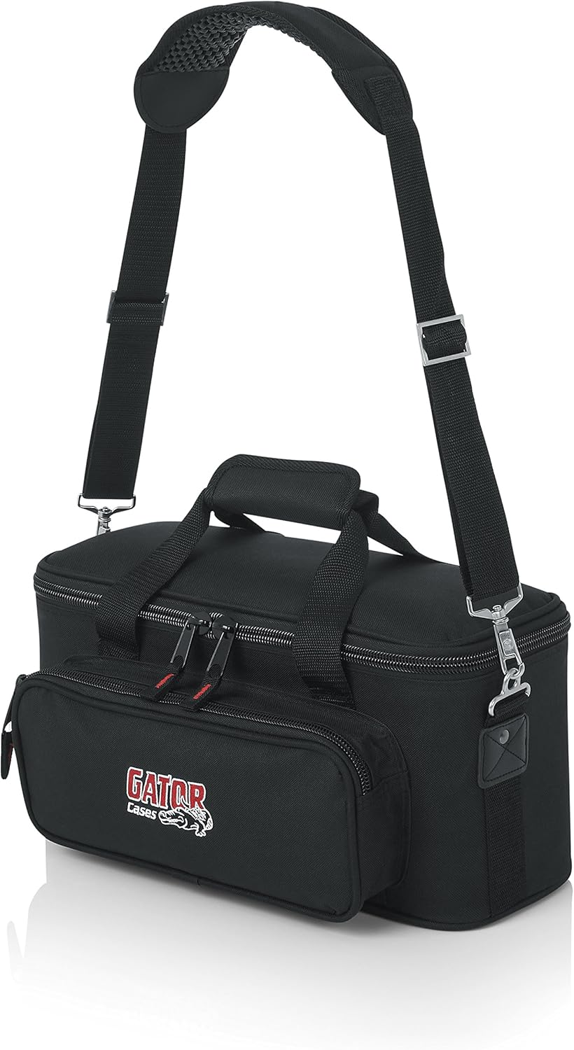 Padded Microphone Carry Bag with Foam Drops for 12 Wired Microphones M8328