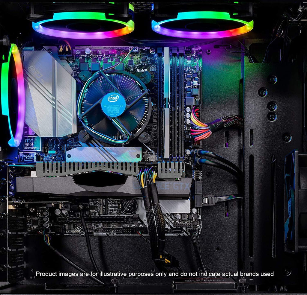 Intel Core i5 9400F 2.9GHz GTX 1650 4G 500GB SSD 8GB DDR4 3000MHz RGB Fans Windows 10 Home 64-bit 802.11AC Wi-Fi Desktop D265764