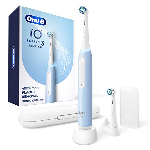 Blue Rechargeable Electric Toothbrush with 2 Brush Heads and Travel Case O861