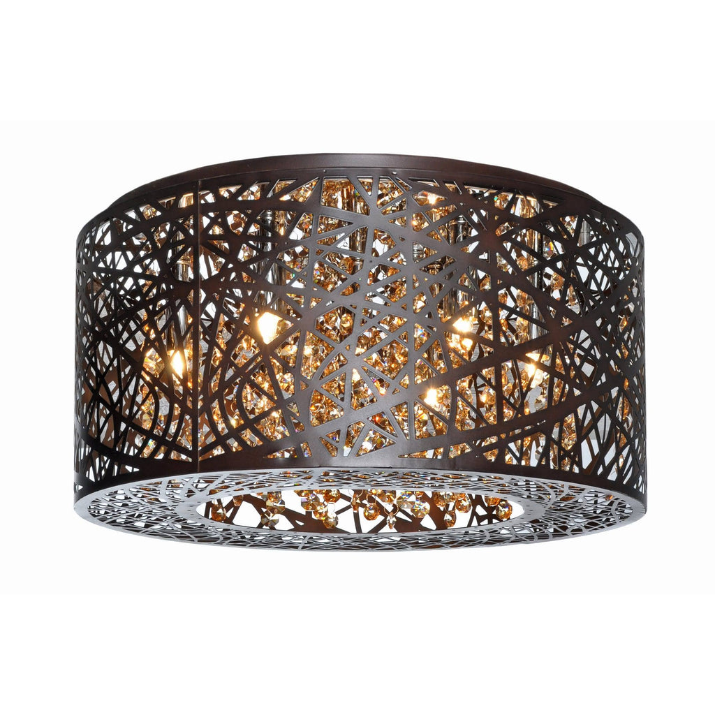 7-Light Flush Mount with LED Bulb W8350