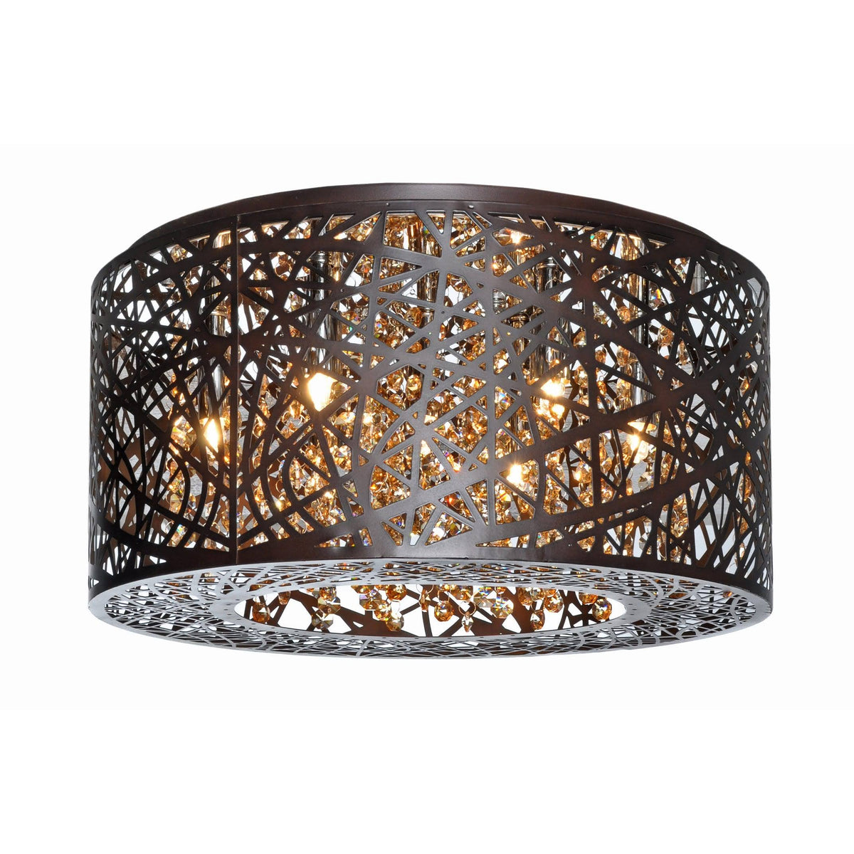 7-Light Flush Mount with LED Bulb W8350