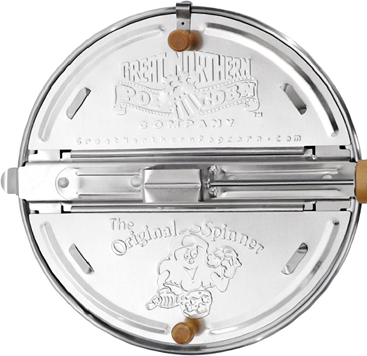 6-Quart Aluminum Popcorn Popper with Hand Crank A9923