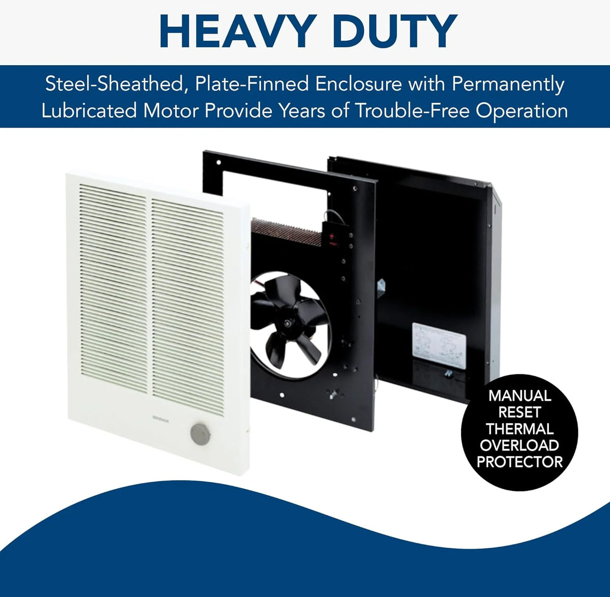 White Wall Heater I804