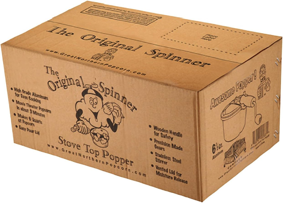 6-Quart Aluminum Popcorn Popper with Hand Crank A9923