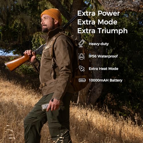 IP56 Waterproof Rechargeable 10000mAh Hand Warmer with Torchlight V5426