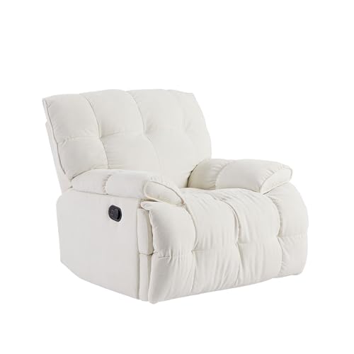 Yellow Soft Fabric Swivel Rocker Recliner Chair J93600