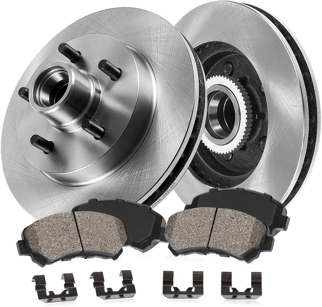 267 mm Brake Disc Rotors + Ceramic Brake Pads + Clips B47148
