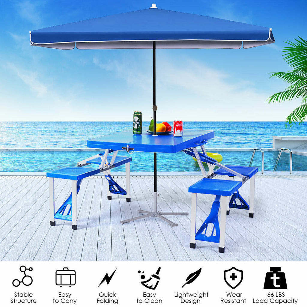 Folding Camping Table and Bench Set I1537