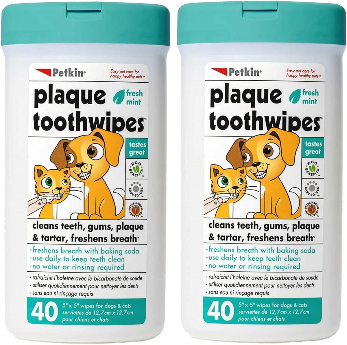80 Wipes Dental Wipes for Cat and Dog M777535