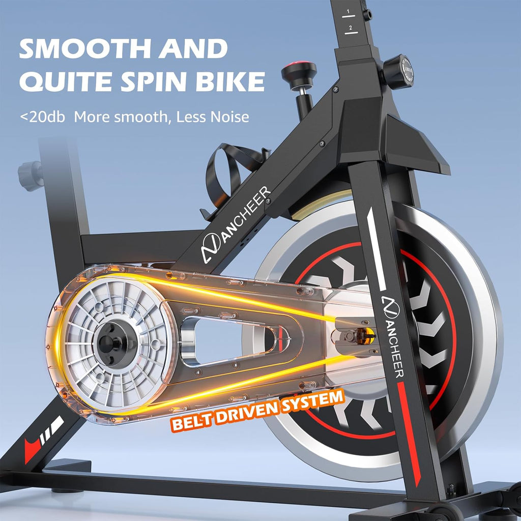 Stationary Exercise Spin Bike with LCD Monitor B85278