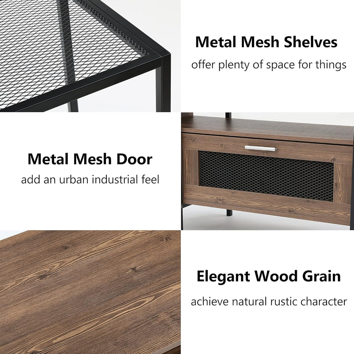 75 Inch TV Stand with Storage and Shelves M27902